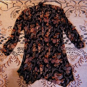 •Studded Floral Cardigan•